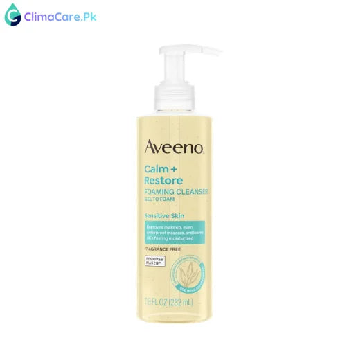 Aveeno Calm + Restore Gentle Foaming Makeup Removing Cleanser