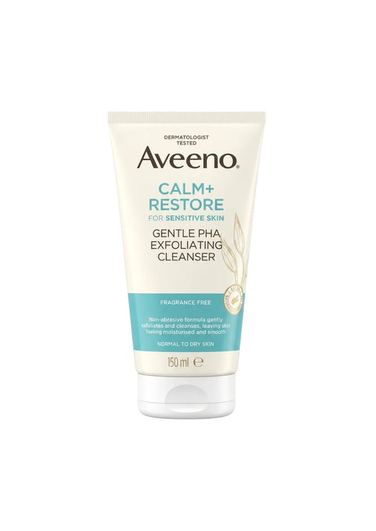 Aveeno Calm+ Restore Gentle PHA Exfoliating Cleanser 150ml