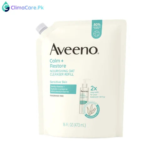 Aveeno Calm + Restore Nourishing Oat Facial Cleanser Refill