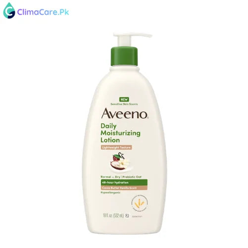 Daily Moisturizing Body Lotion, Cocoa Butter Vanilla Scent, Sensitive Skin Scents