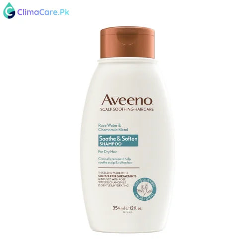 Aveeno Rosewater & Chamomile Blend Soothe and Soften Shampoo