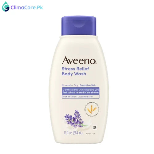Aveeno Stress Relief Oat Body Wash, Lavender Scent