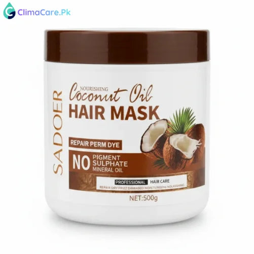 BIOAQUA Coconut Oil Hair Mask - Repair & Frizz Control for Dry/Damaged Hair - 500g