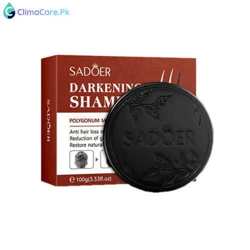 BIOAQUA Darkening Shampoo Soap - Natural Hair Color Restoration & Anti-Hair Loss - 100g