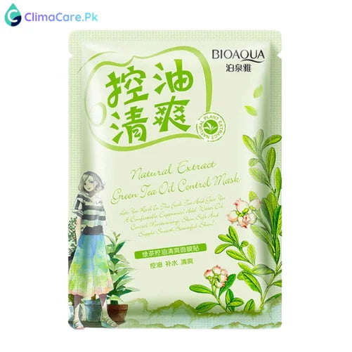 Bioaqua Green Tea Extract Plant Essence Facial Sheet Mask