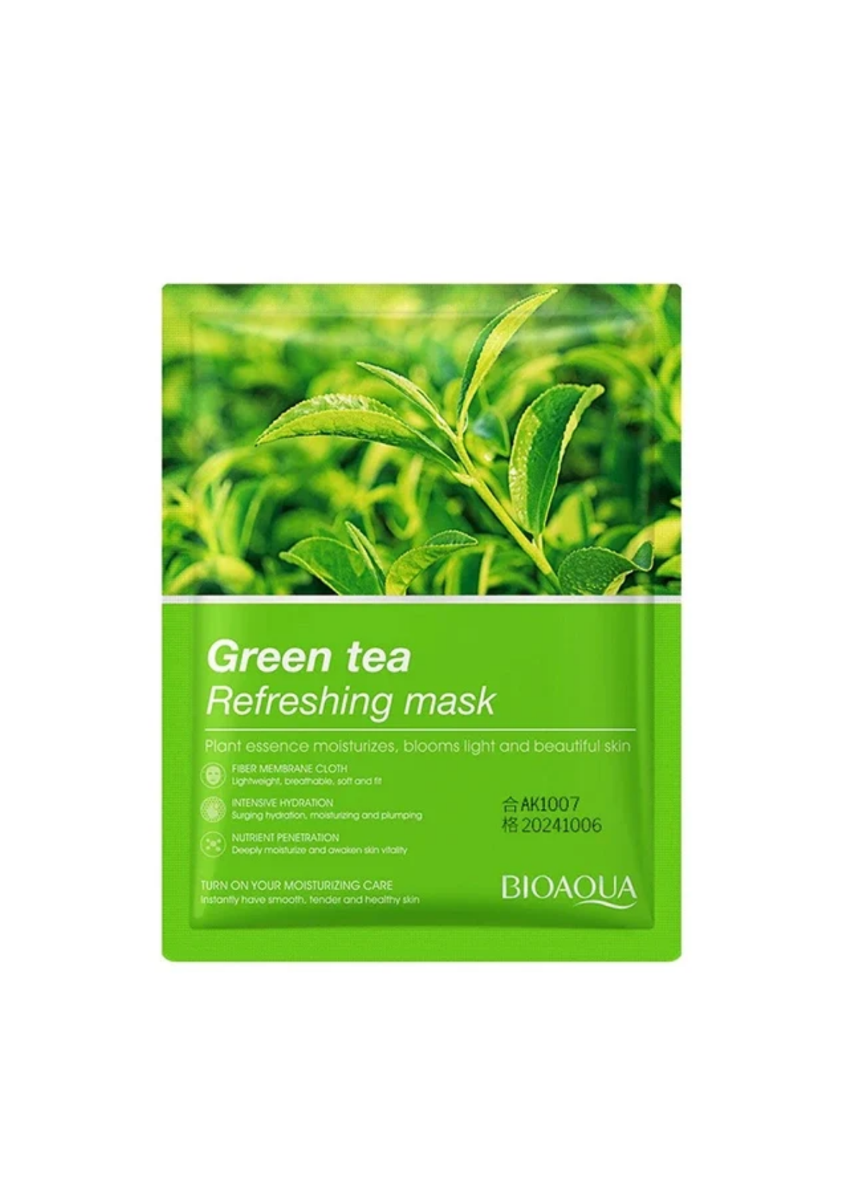 BIOAQUA Green Tea Refreshing Face Sheet Mask 25ml