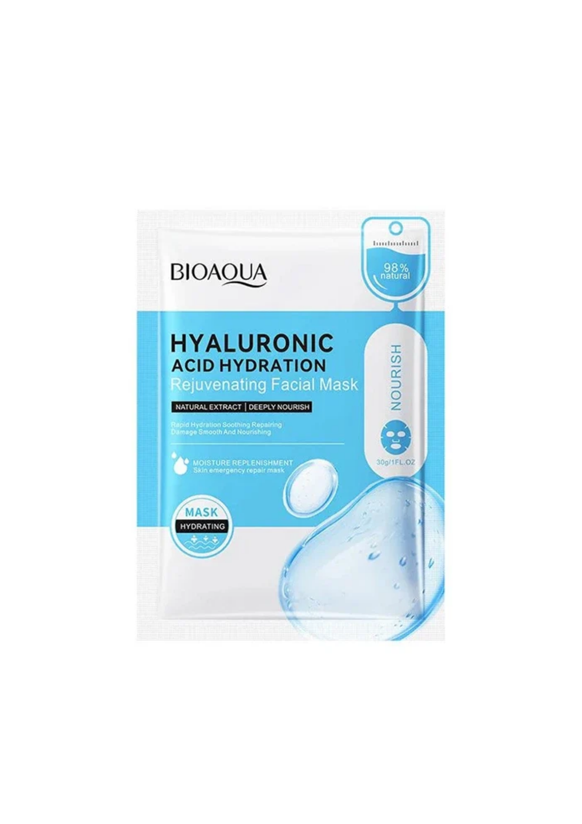 BIOAQUA Hyaluronic Acid Hydration Rejuvenating Nourish Facial Sheet Mask