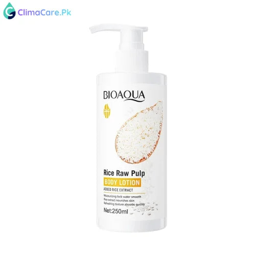 Bioaqua Rice Raw Pulp Body Lotion - Moisturizing & Softening - 250ml