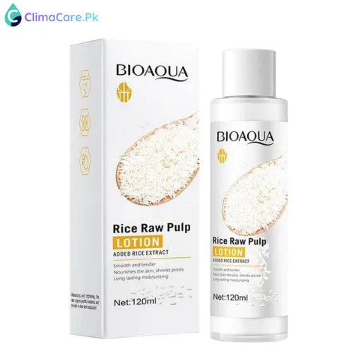 Bioaqua Rice Raw Pulp Lotion - Moisturizing & Softening - 120ml