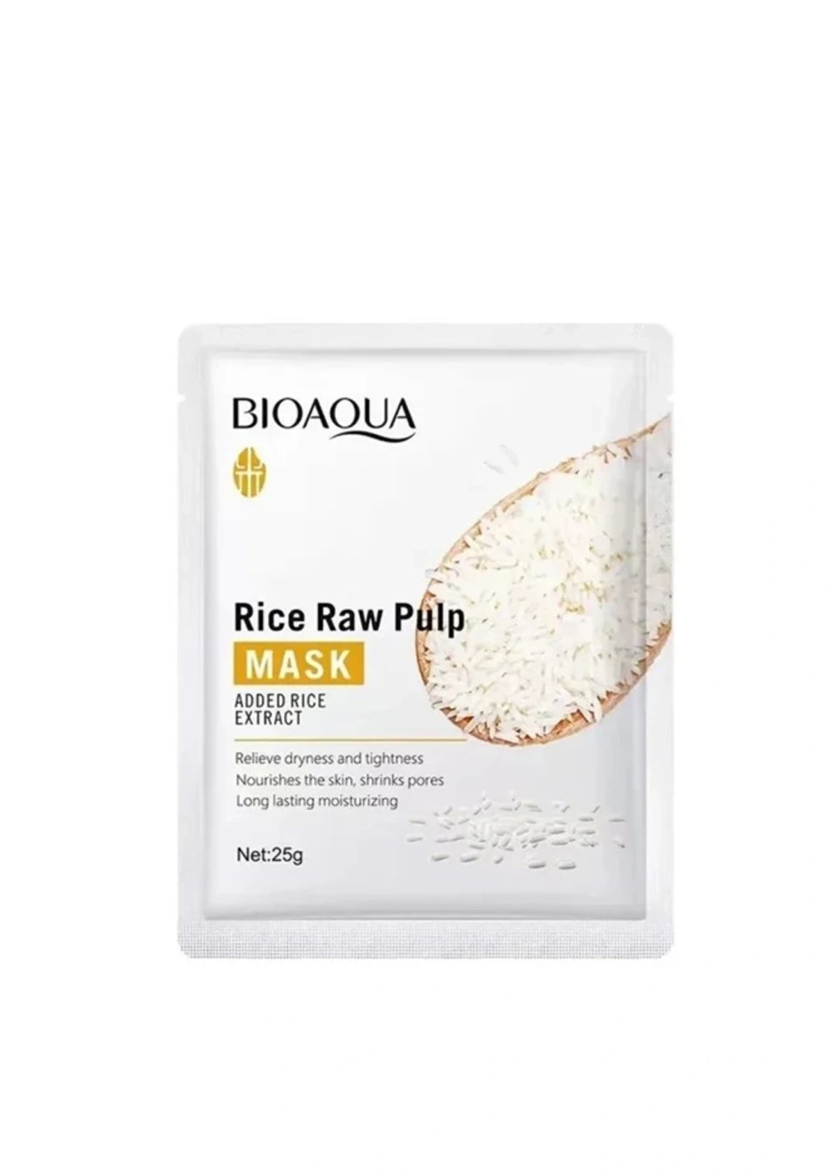 BIOAQUA Rice Raw Pulp Moisturizing Face Sheet Mask