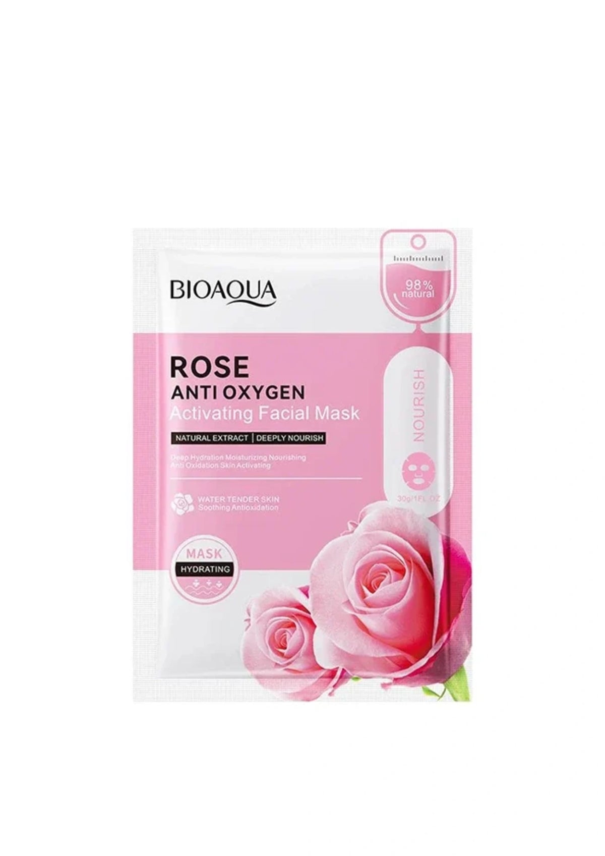 BIOAQUA Rose Anti Oxygen Activating Nourish Facial Sheet Mask