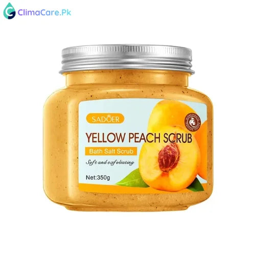 BIOAQUA Yellow Peach Exfoliating Bath Salt Scrub 350g