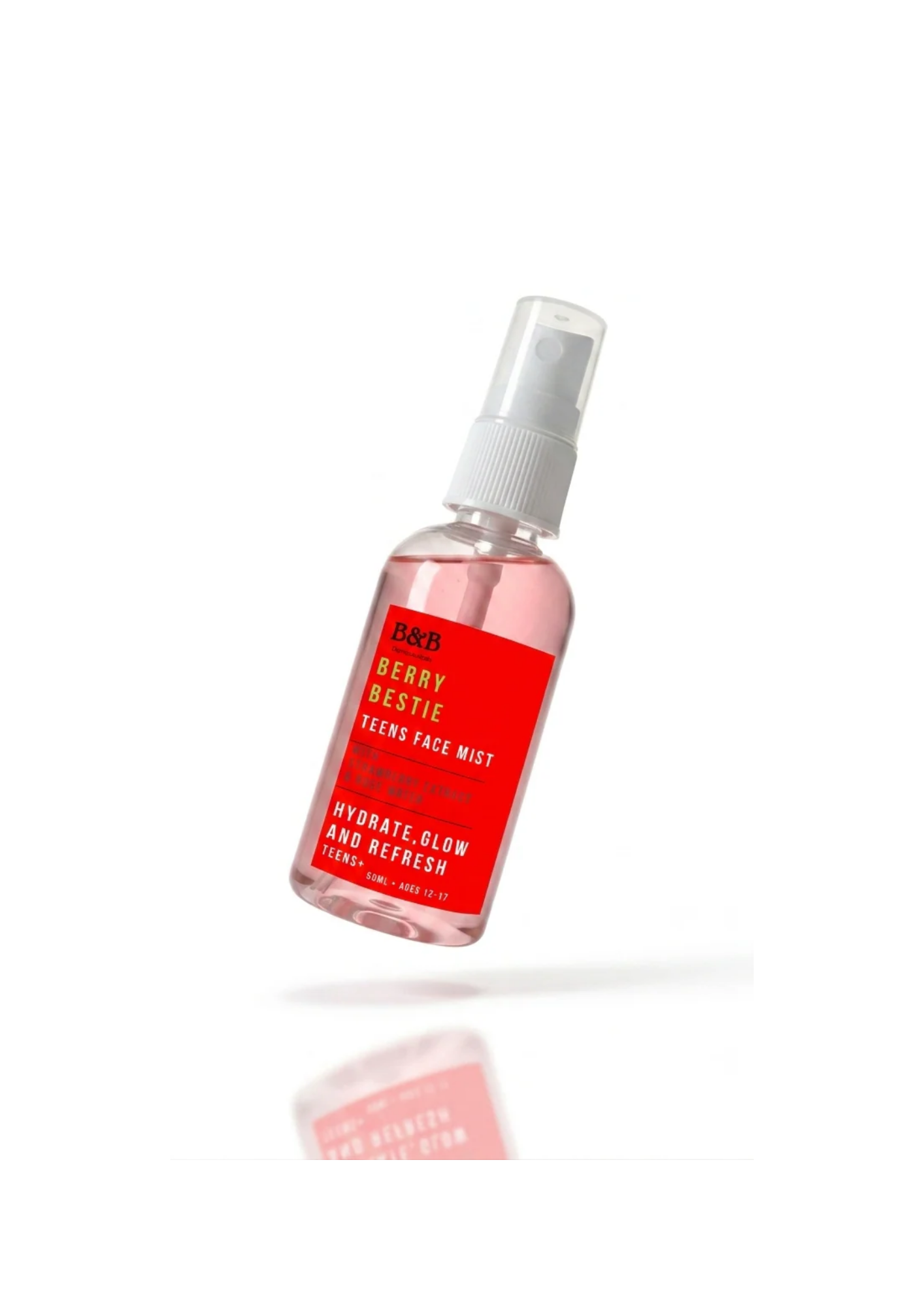 B&B TEENS _ BERRY BESTIE – Strawberry Face Mist On The Go 50ml