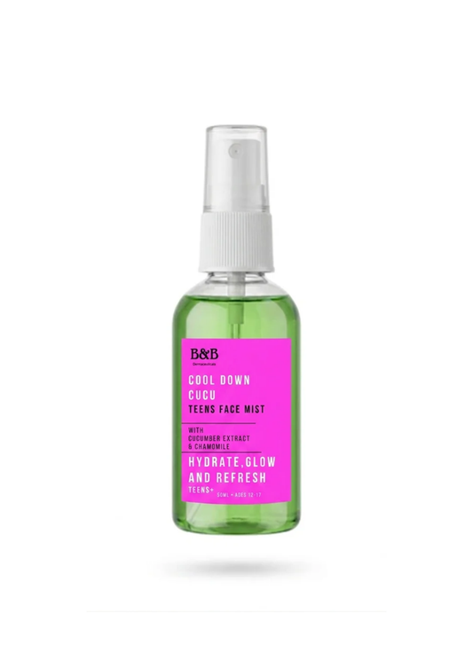 B&B TEENS _ COOL DOWN CUCU – Cucumber Face Mist On The Go 50ml