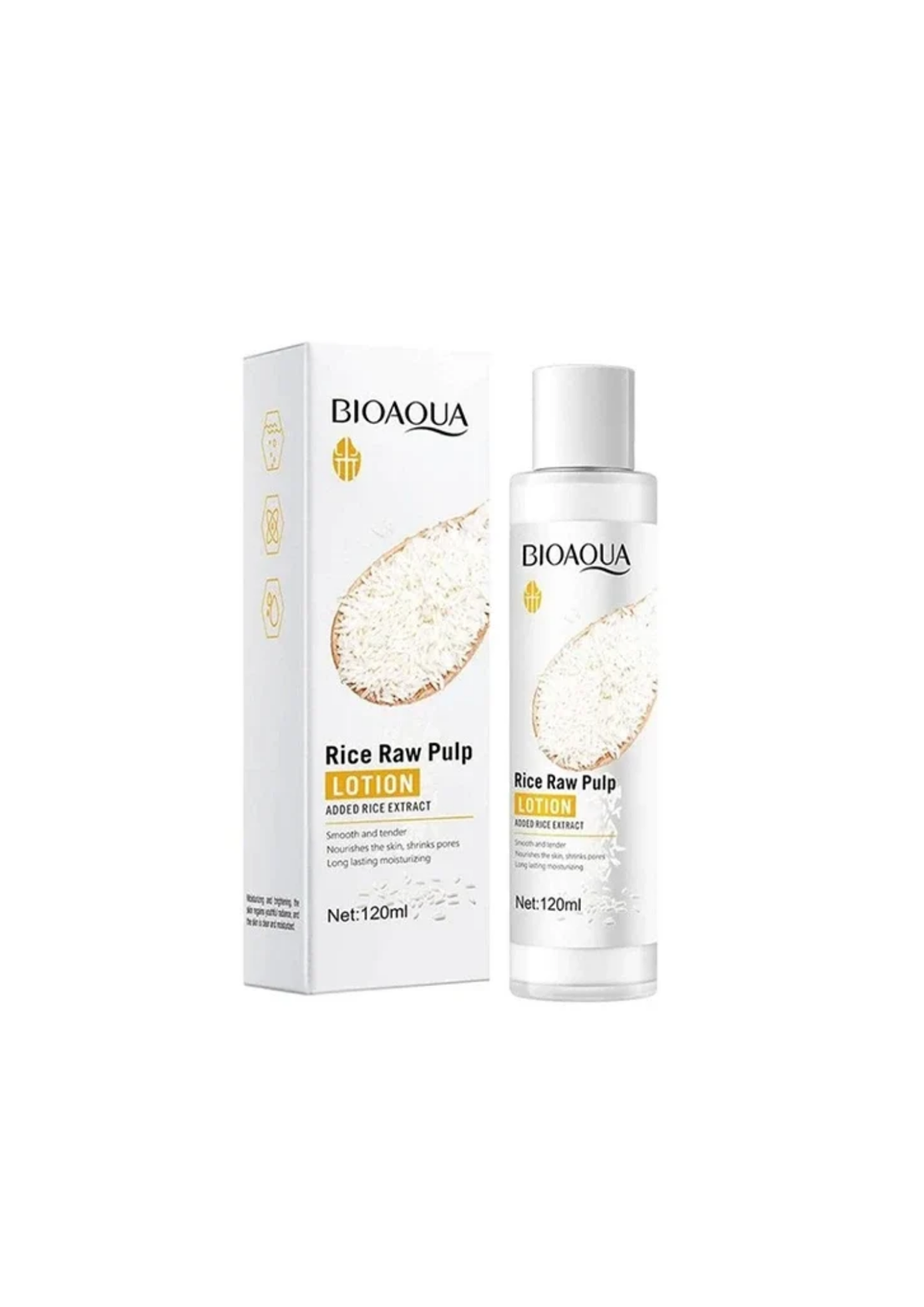 Bioaqua Rice Raw Pulp Lotion - Perfect Moisturizer for Facial Skin 120ml