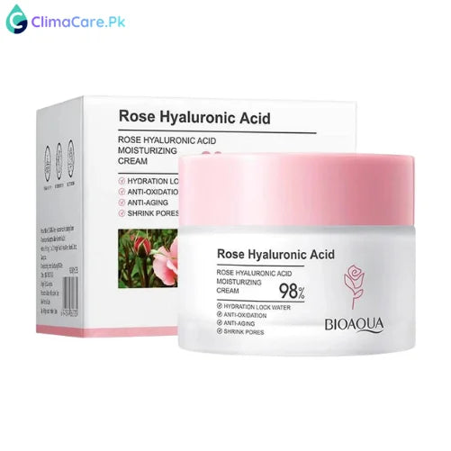 Bioaqua Rose Hyaluronic Acid Moisturizing Face Cream 50g