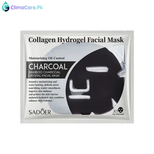 Bioaqua Bamboo Charcoal Collagen Pore Purifying Hydrogel Facial Mask - 60ml