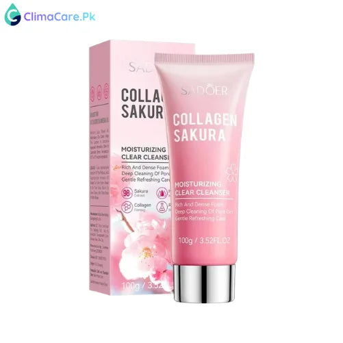 Bioaqua Collagen Sakura Moisturizing Clear Cleanser 100g