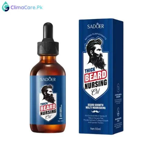 Bioaqua Thick Beard Nursing Oil - Natural Plant Extract Multi-Nourishing - 55ml