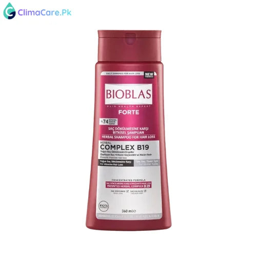 Glow Beauty Bioblas Forte Complex B19 Intensive Anti-Hair Loss Shampoo - 360ml
