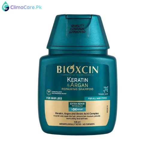 Glow Beauty Bioxcin Keratin & Argan Repairing Shampoo