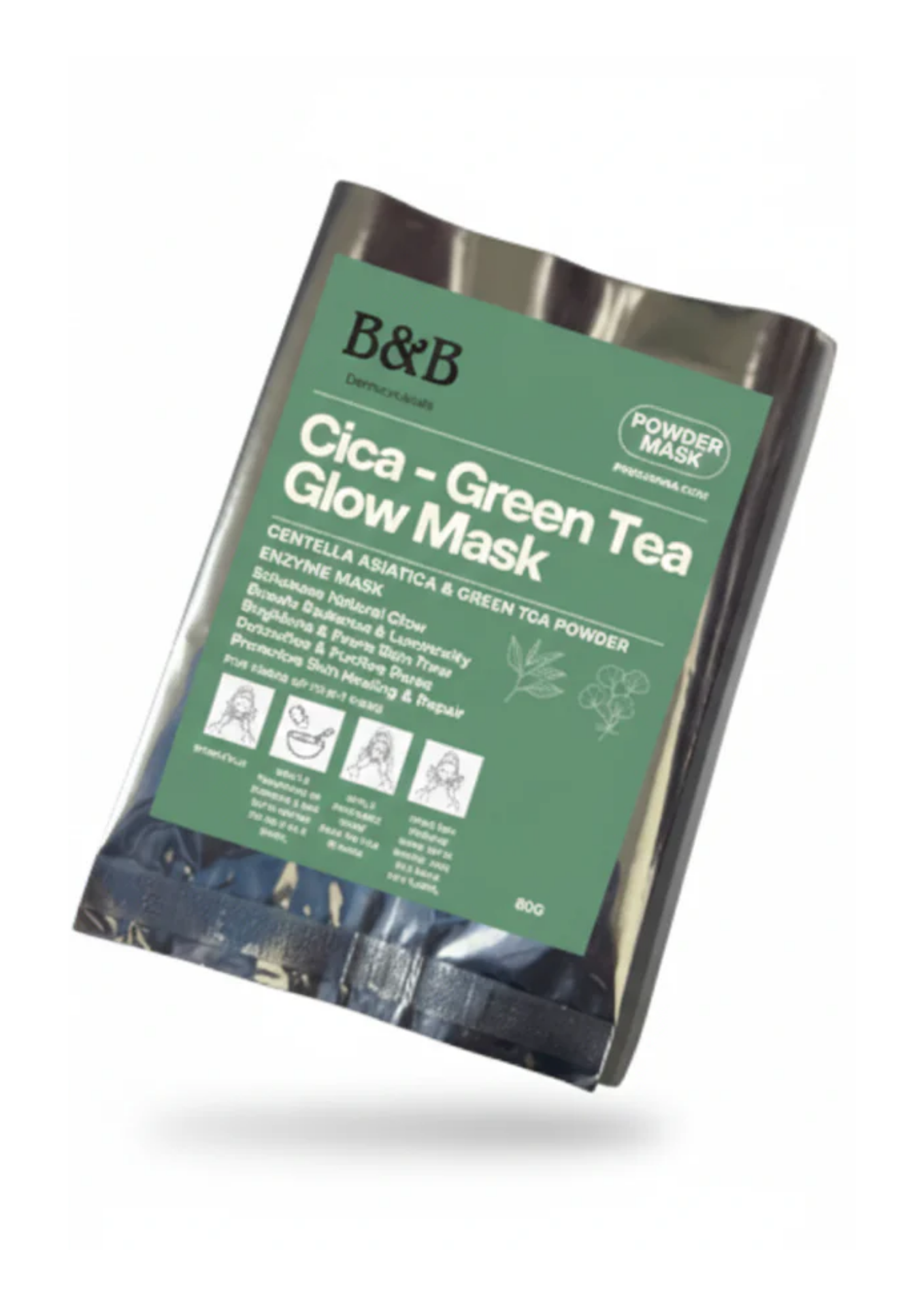 Cica - Green Tea Glow Powder Mask