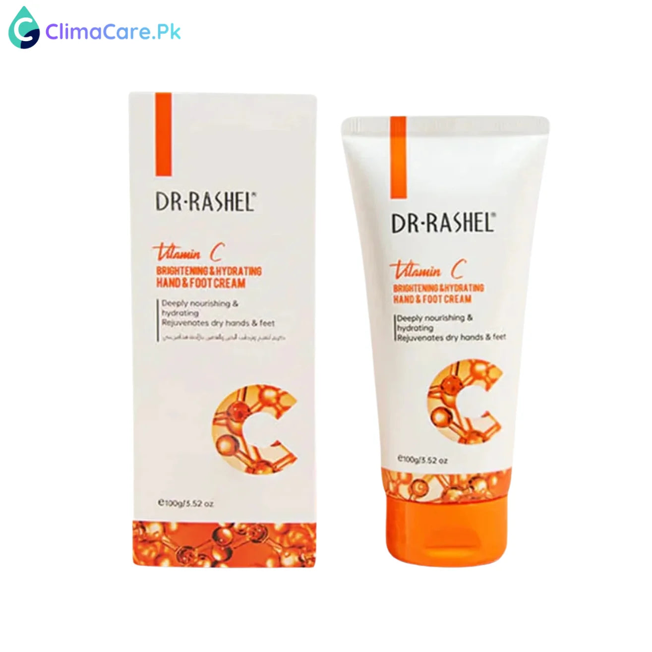 DR RASHEL Vitamin C Brightening & Hydrating Hand & Foot Cream, 100g