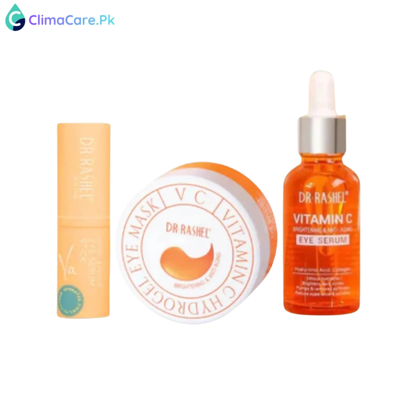 DR RASHEL Vitamin C Eye Serum, Eye Mask & Eye stick - PACK OF 3