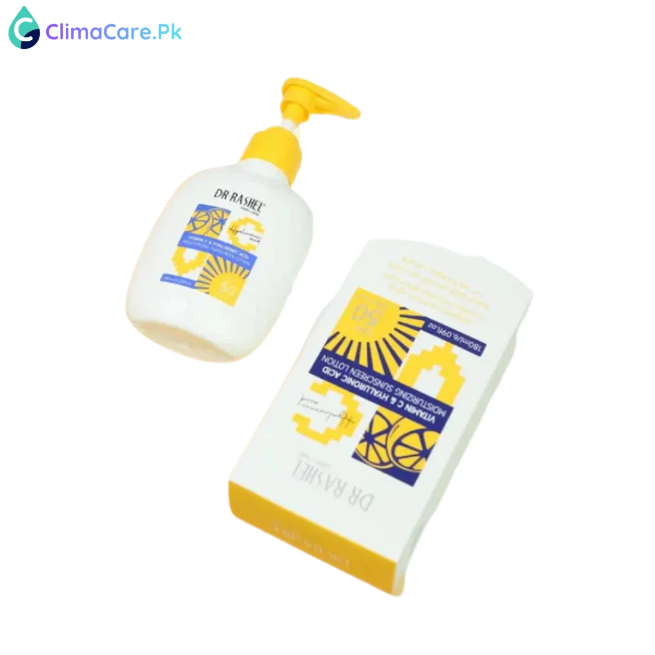 DR RASHEL Vitamin C Hyaluronic Acid Moisturizing SPF 50+ Sunscreen Lotion - 180ml