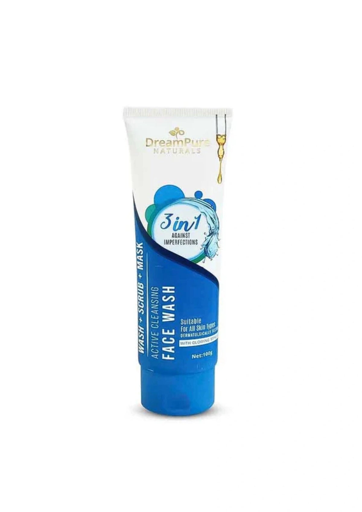 Dream Pure 3 In 1 Active Cleansing Face Wash