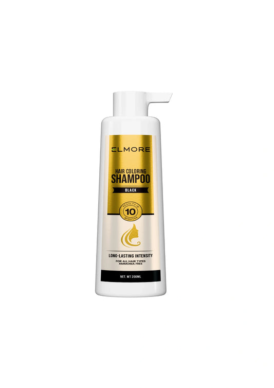 Elmore Hair Coloring Shampoo – Black 200ml