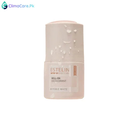 Estelin Anti Perspirant Roll on Deodorant – Invisible White – 48Hr Protection