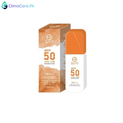 Estelin Brightening & Anti-Aging Sunscreen Lotion SPF50