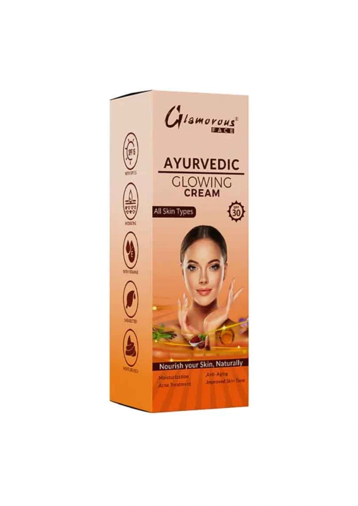 Glamorous Face Ayurvedic Glowing Cream With SPF 30