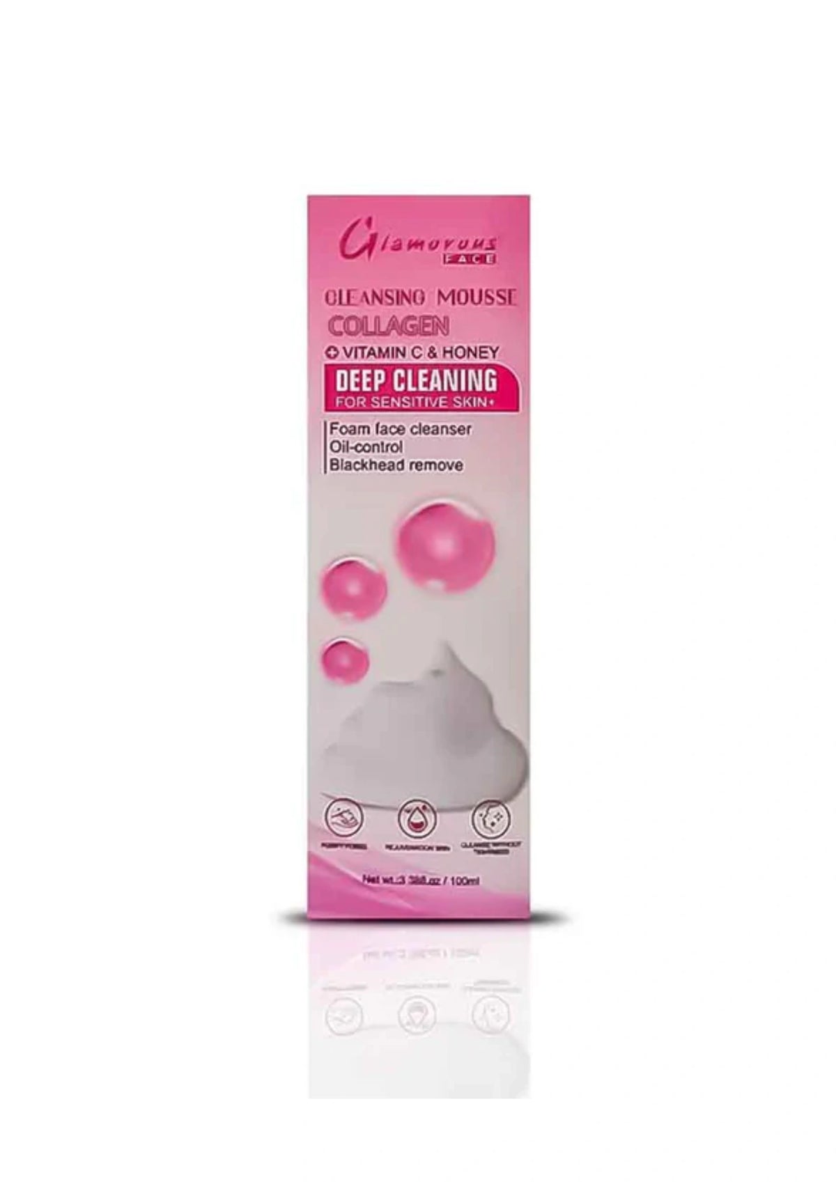 Glamorous Face Cleansing Mousse Collagen, Vitamin C & Honey