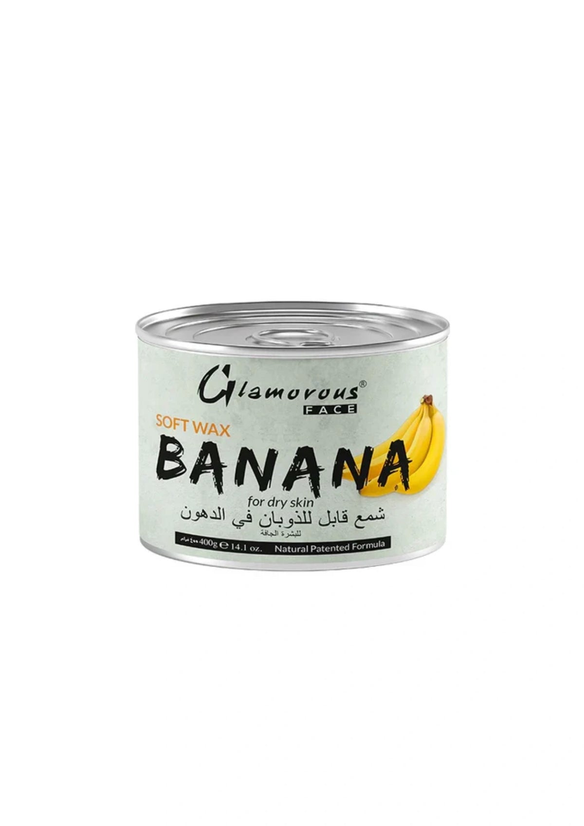 Glamorous Face Hair Removal Soft Wax (Banana) 400g for Dry Skin Tone