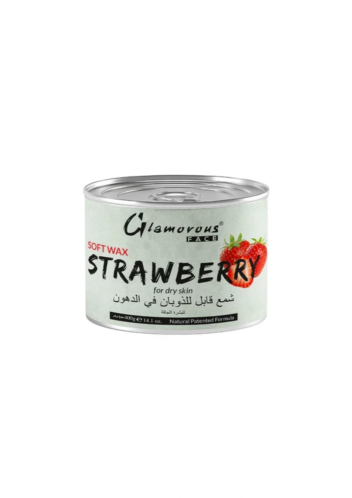 Glamorous Face Hair Removal Soft Wax (Strawberry) 400g for Dry Skin Tone