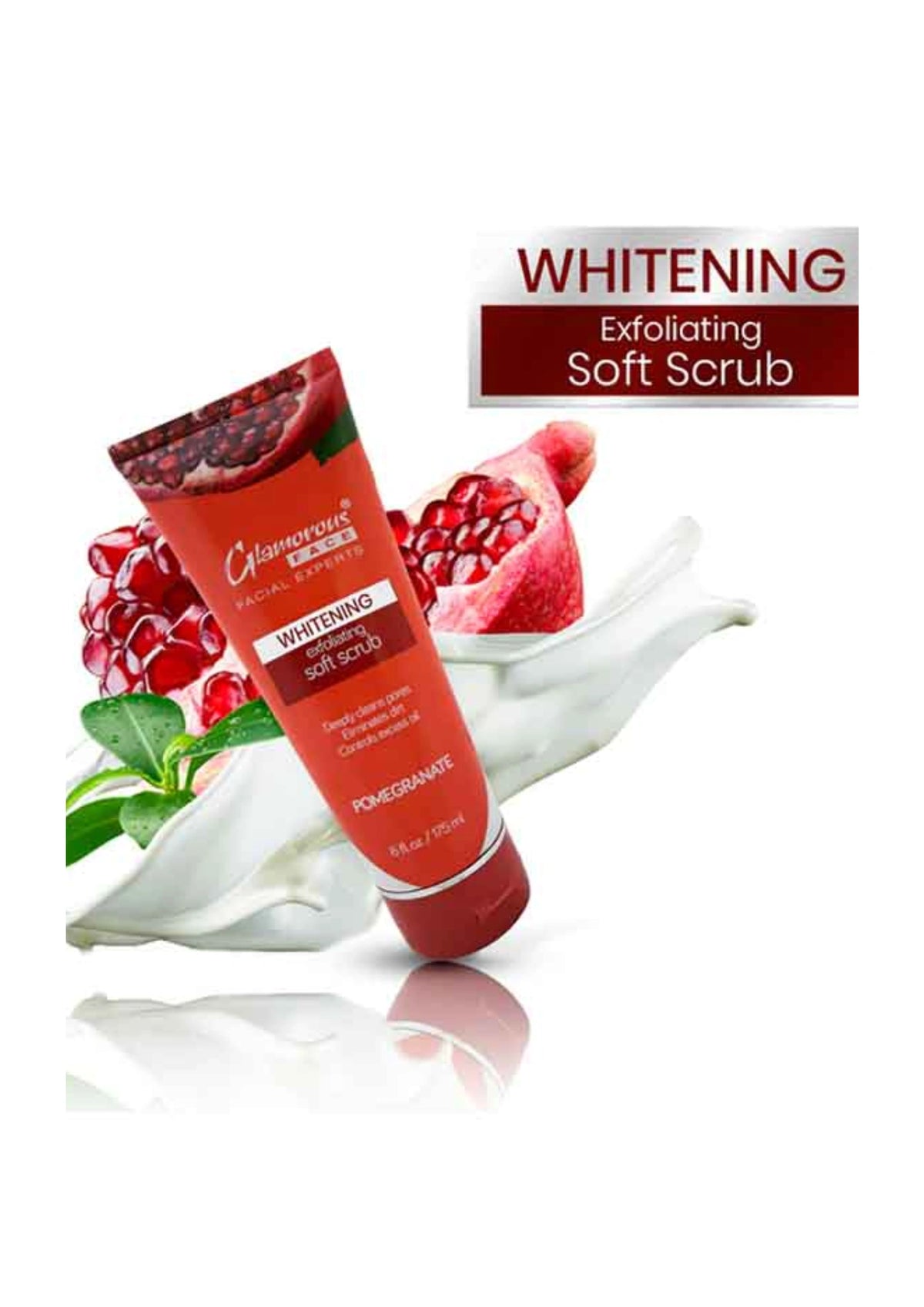 Glamorous Face Whitening Exfoliating Soft Scrub (TUBE 175ML)