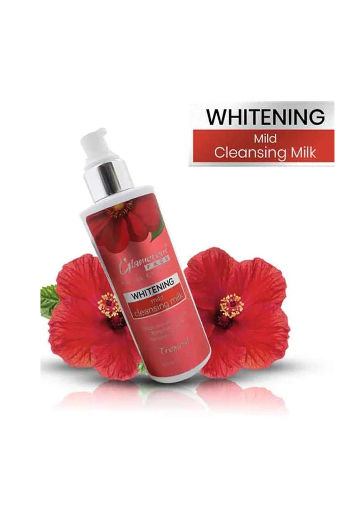 Glamorous Face Whitening Mild Cleansing Milk (Pump 200ML)