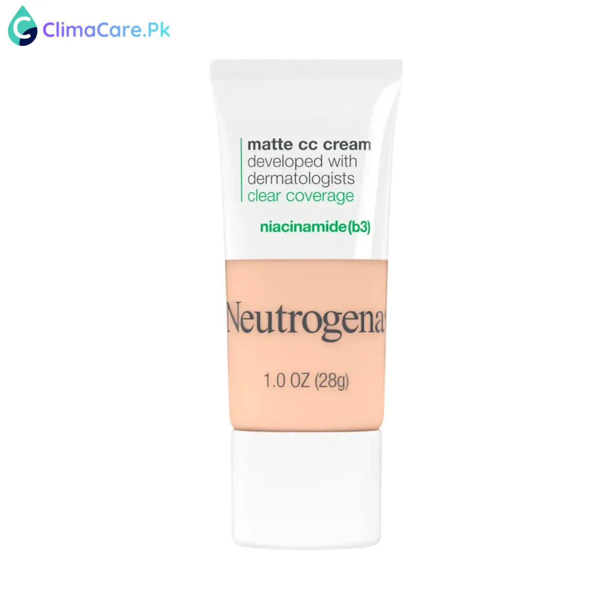 NEUTROGENA Clear Coverage Flawless Matte CC Cream, Shell 1.0, 1 Oz