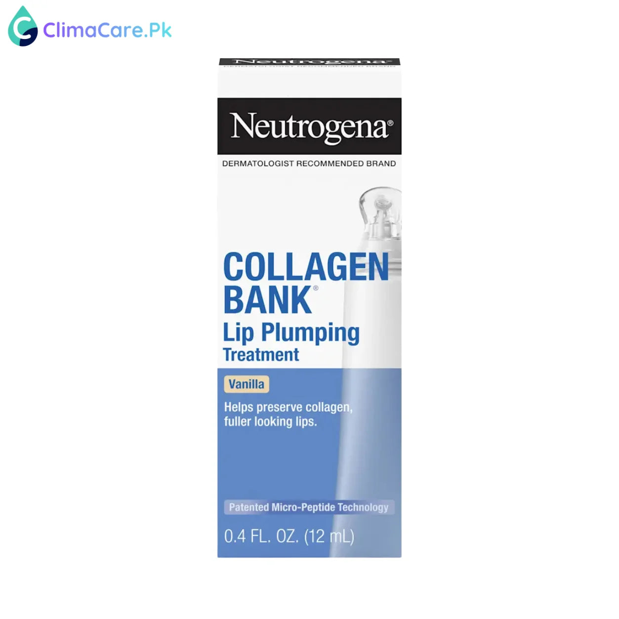 NEUTROGENA Collagen Bank Lip Plumping Treatment, Vanilla, 0.4 Fl. Oz