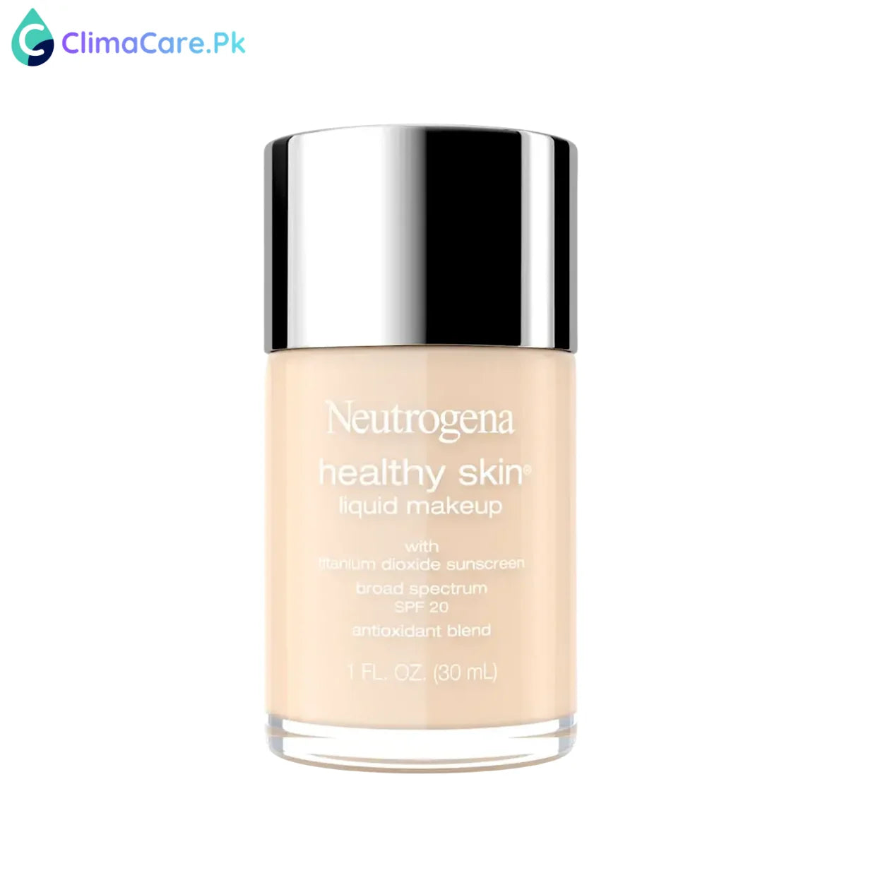 NEUTROGENA Healthy Skin Liquid Makeup Broad Spectrum SPF 20, 160C Classic Ivory, 1 Fl. Oz