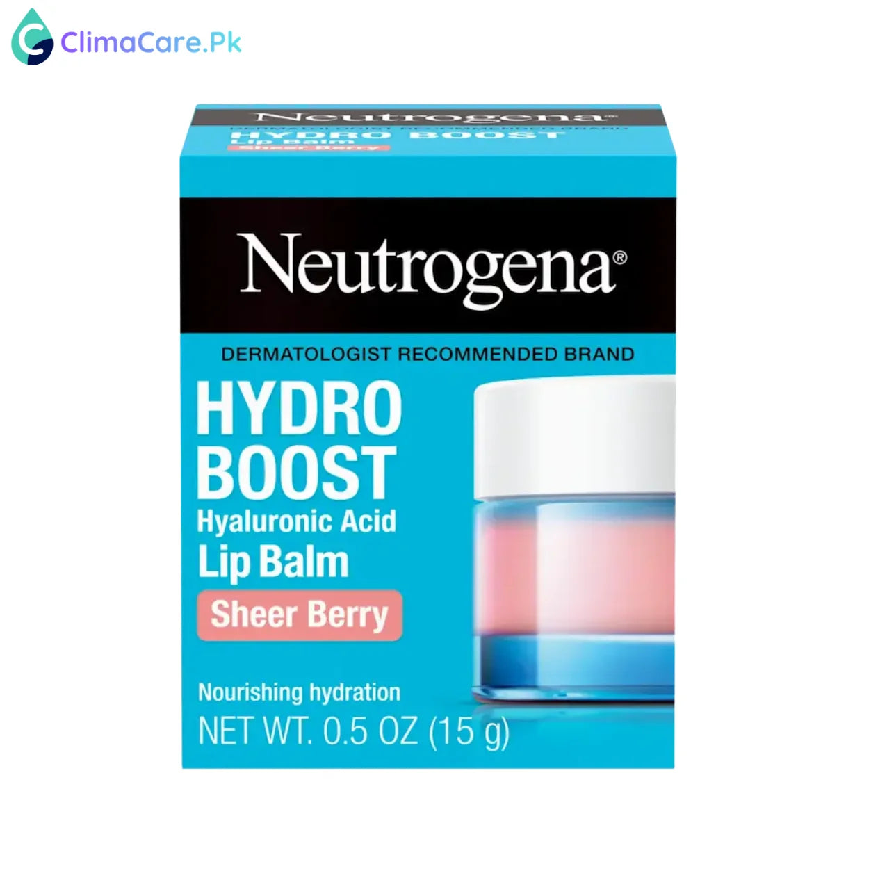 NEUTROGENA Hydro Boost Hyaluronic Acid Lip Balm, Sheer Berry, 0.5 Oz