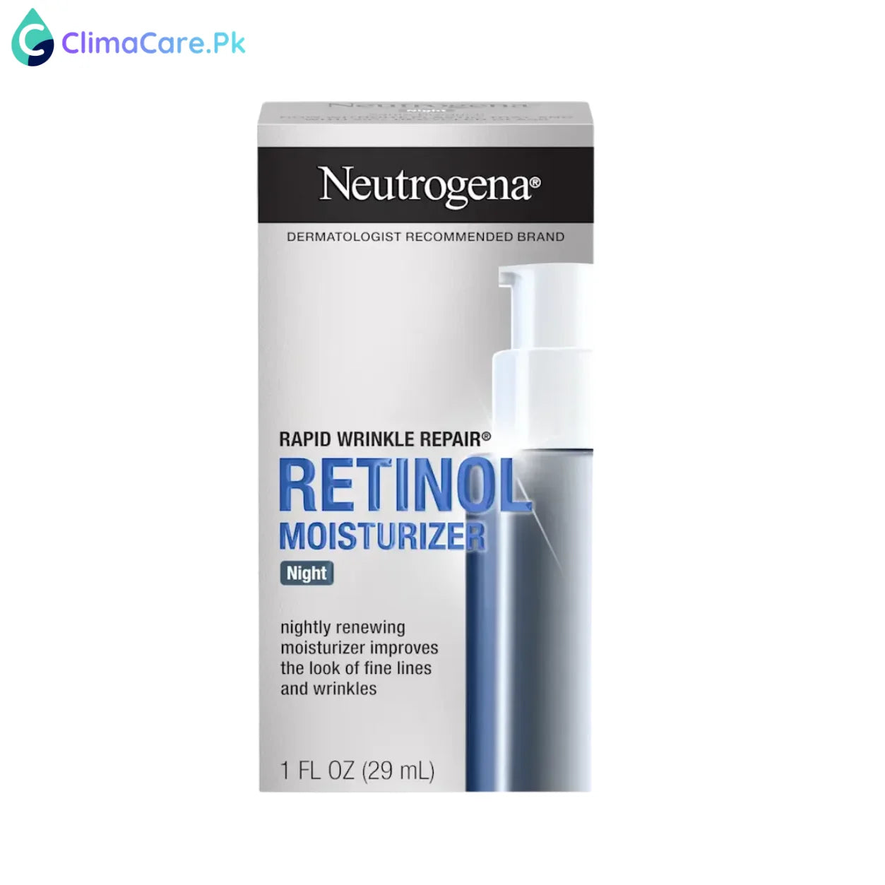 NEUTROGENA Rapid Wrinkle Repair Retinol  Night Moisturizer, 1 Fl. Oz