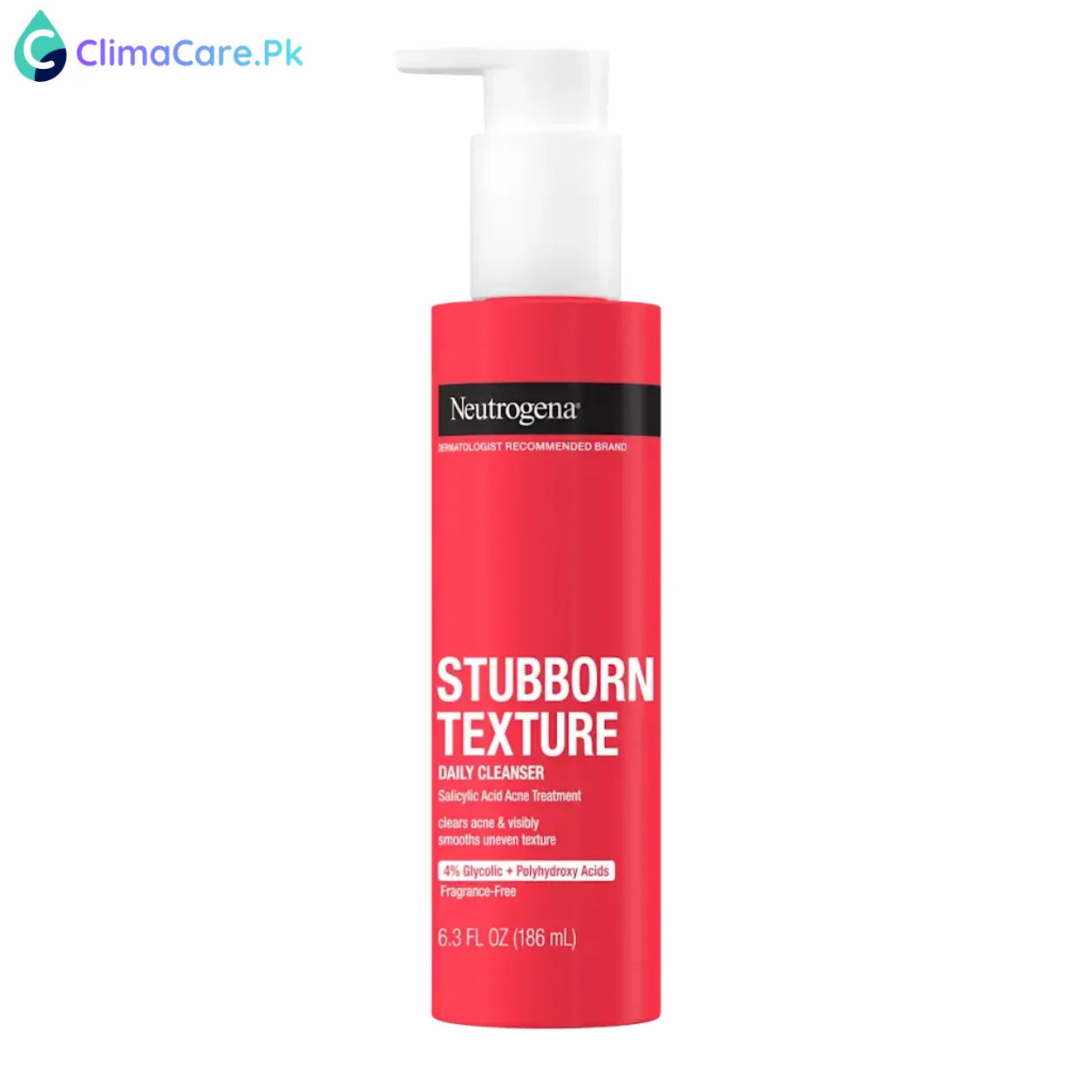 NEUTROGENA Stubborn Texture Acne Cleanser, Salicylic Acid, 6.3 Fl. Oz