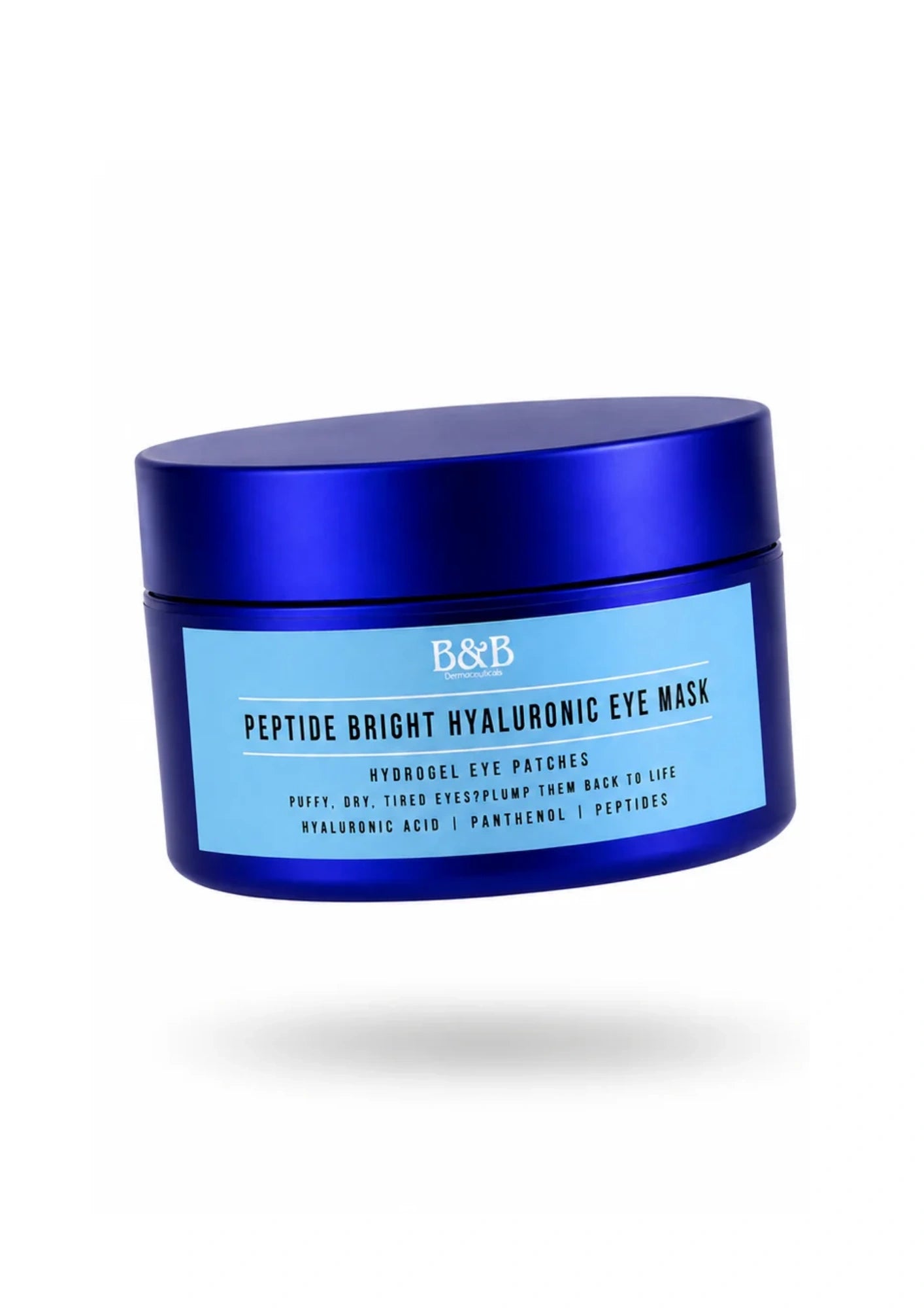 Peptide-Bright Hyaluronic Hydrogel Eye Patches