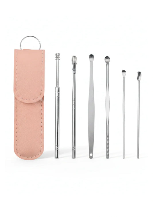 Professional 6-Piece Stainless Steel Ear Hygiene Kit