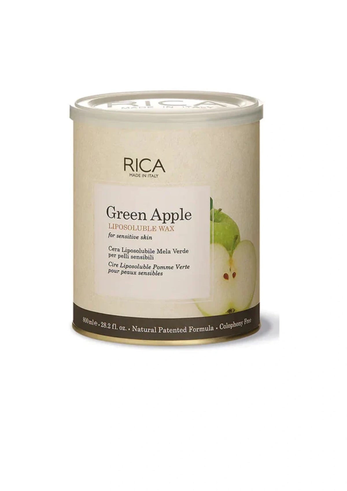 Rica Green Apple Liposoluble Wax 800ml