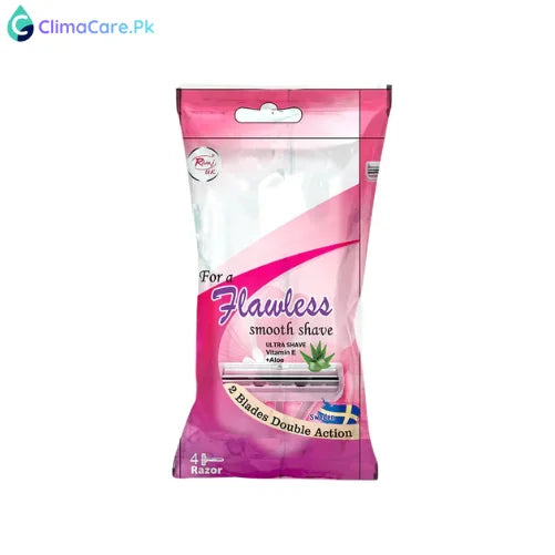 Rivaj Flawless Smooth Shave Razor (Pack of 4)
