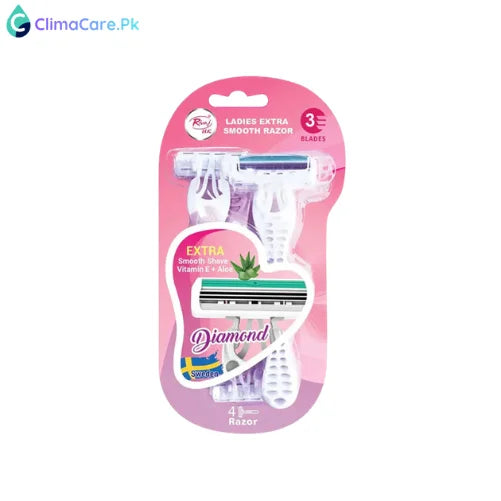 Rivaj Ladies Extra Smooth Diamond Razor (Pack of 4)